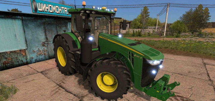 Мод трактор John Deere 8R v3.1 FS17