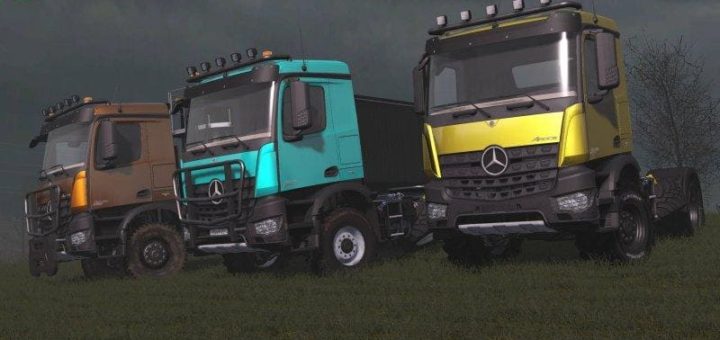 Мод грузовик MERCEDES AROCS AGRAR V1.2.0.0 Farming Simulator 17