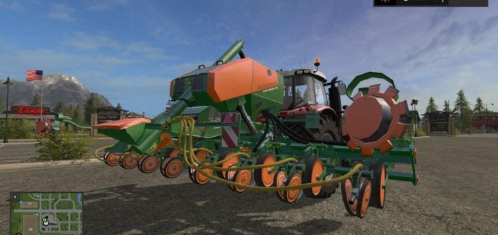 Мод сеялка AMAZONE MULTIFRUCHT DIREKTSAAT 6M + DUNGEFUNKTION V1.2 FS17