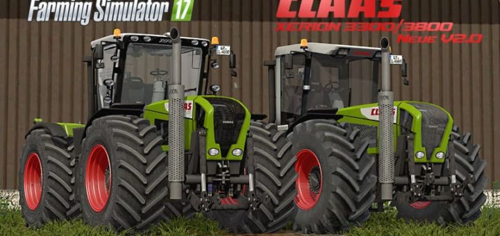 Мод трактор Claas Xerion 3300/3800 v 2.0 Finale Farming Simulator 17