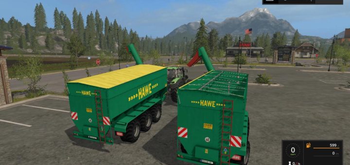 Мод прицеп перегрузчик HAWE ULW 3000 T V1.0 Farming Simulator 17