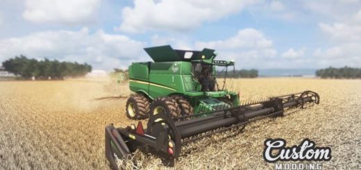 Мод комбайн JOHN DEERE S600 US VERSION MODEL 2012 V1.1 Farming Simulator 17