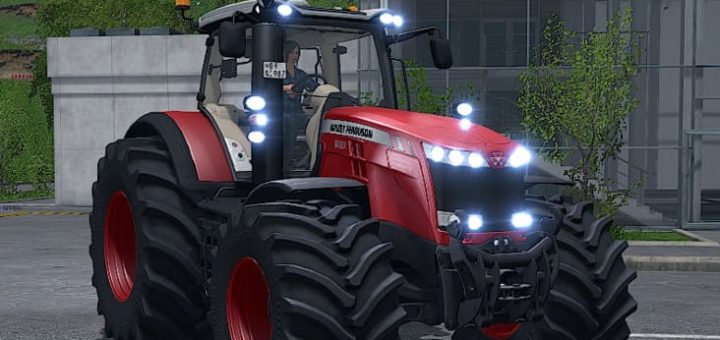 Мод трактор MASSEY FERGUSON 8700 BY ALEX BLUE V1.0.1.5 Farming Simulator 17