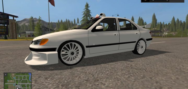Мод авто PEUGEOT 406 TAXI V1.0 Farming Simulator 2017