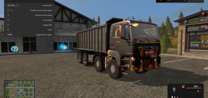 Мод ПАК MAN TGS TIPPER FIRE V1.1 Farming Simulator 2017