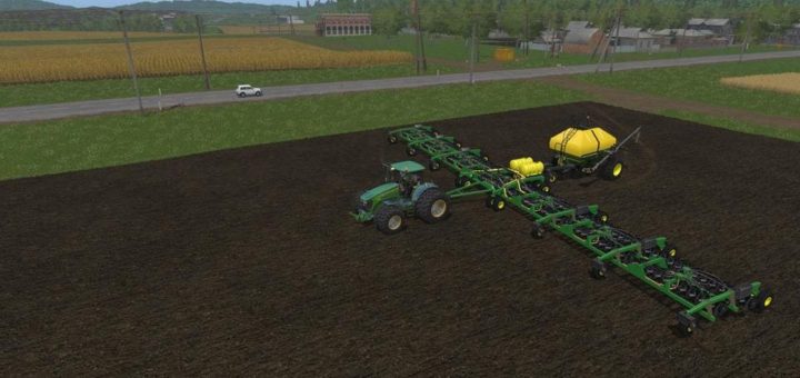Мод ПАК JOHN DEERE 7930 TWINWHEELS & 1910 SEEDER V1.0 Farming Simulator 17