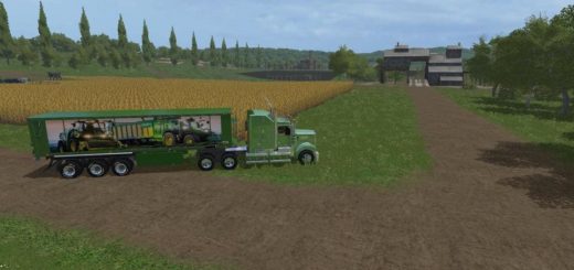 Мод прицеп JOHN DEERE TRAILER BULK V1.0 Farming Simulator 17