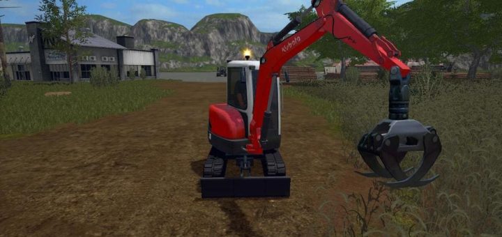 Мод погрузчик леса KUBOTA KX71 3 MITZANGE V2.0 FS17