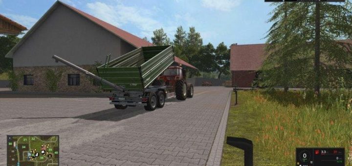 Мод прицеп FLIEGL TDK160 V3.2.0 Farming Simulator 17