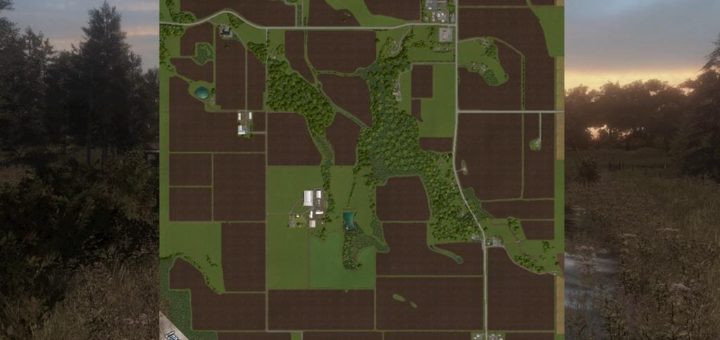 Мод карта LONE OAK FARM V1.0.0.1 Farming Simulator 17