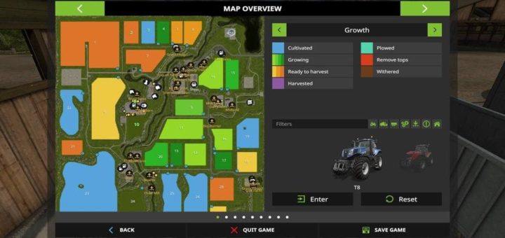 Мод карта SHERWOOD PARK FARM V3.0 Farming Simulator 17