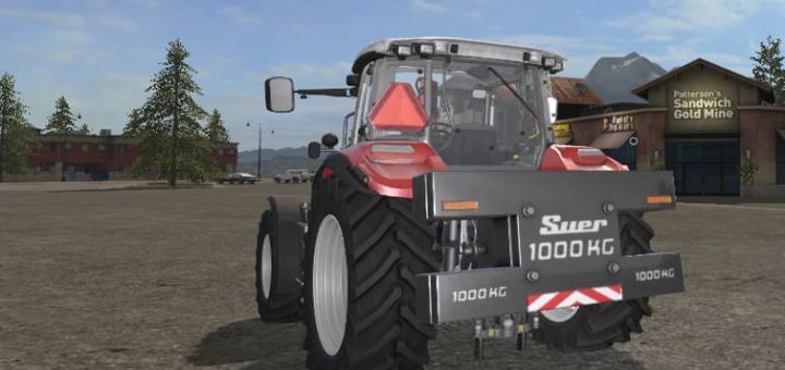 Мод противовес SUER SB1000KG EIGENBAU V1.2 FS17
