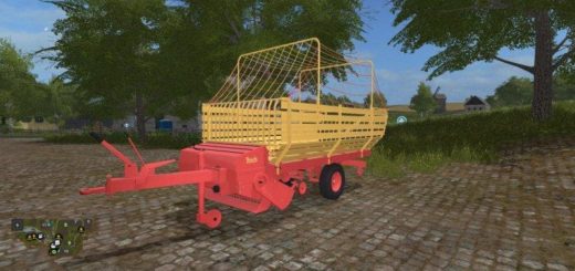 Мод прицеп подборщик BAUTZ FORAGE WAGON V1.1 FS17