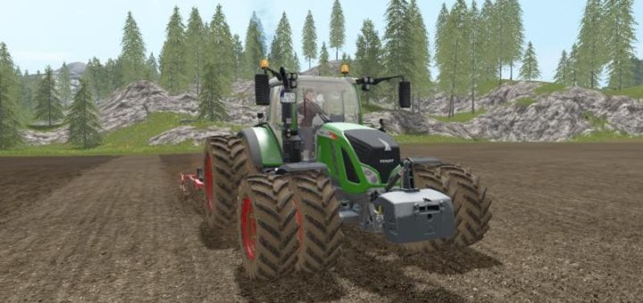 Мод трактор FENDT 700 VARIO V2.0 Farming Simulator 17