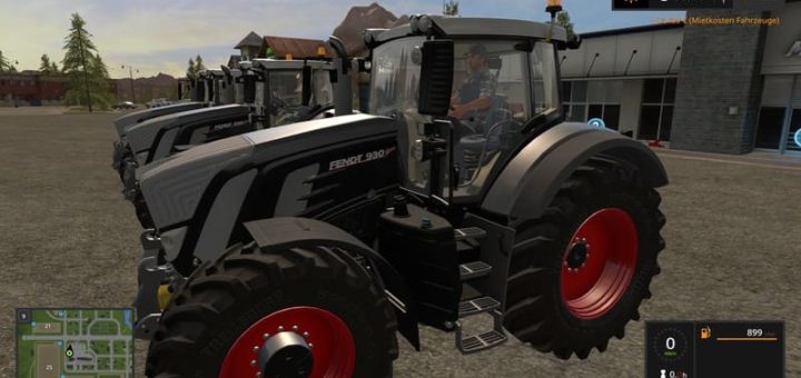 Мод трактор FENDT 900 BLACK V1.0.6.3 Farming Simulator 2017