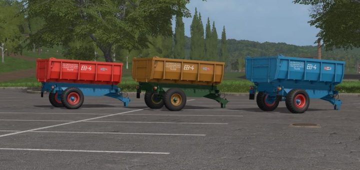 Мод прицеп перегрузчик HODGEP EB-4 TRAILER V1.0.0.1 FS17
