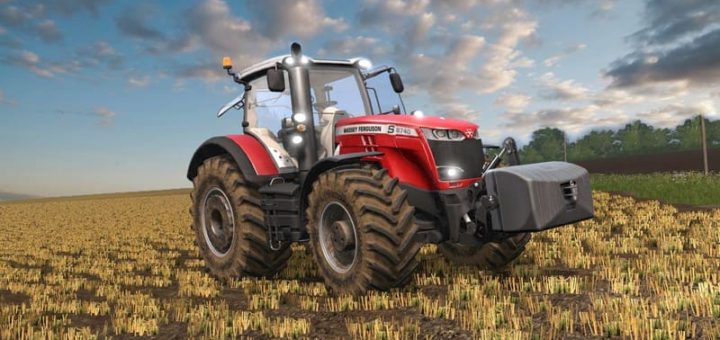 Мод трактор MASSEY FERGUSON 8700S V2.1 Farming Simulator 17