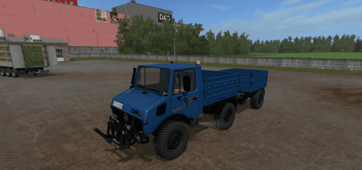 Мод ПАК MB UNIMOG 1600+TRAILER (TANKER SEEDERS) V1.0 FS17