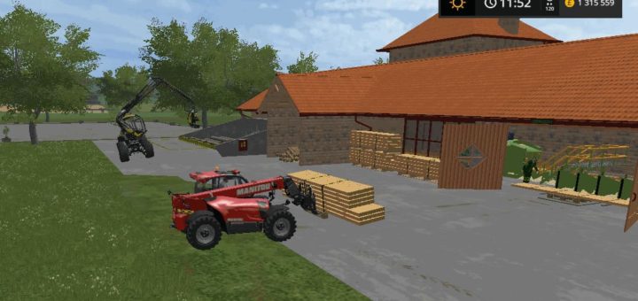 Мод производство TARTAK SAWMILL SEBA J V1.0 Farming Simulator 2017