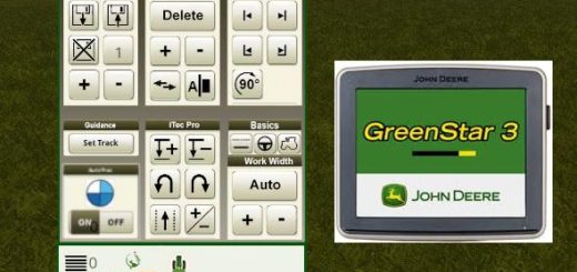 Мод скрипт AGRAGPS JOHN DEERE AUTOTRAC MOD V1.0.0.0 Farming Simulator 17