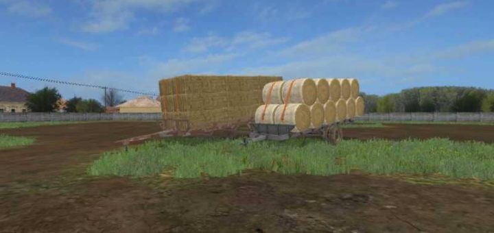 Мод ПАК прицепов HUNGARIAN HOMEMADE BALE TRAILER v 1.1 FS17