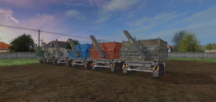 Мод ПАК прицепов IFA TANDEM AUGER V1.1 Farming Simulator 17
