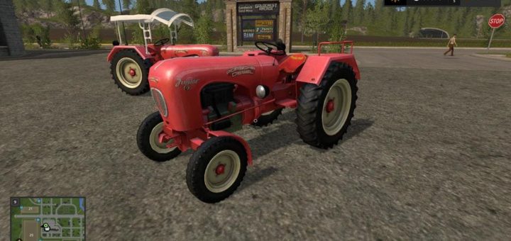 Мод трактор PORSCHE JUNIOR V1.1 Farming Simulator 17