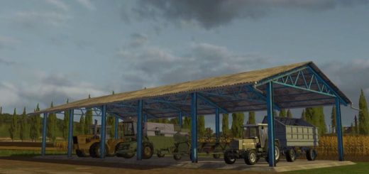Мод навес VEHICLE SHELTER V1.0.0.0 Farming Simulator 2017