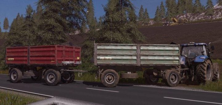 Мод ПАК прицепов ZASLAW D-737AA-12/14 V1.0.0.0 Farming Simulator 2017