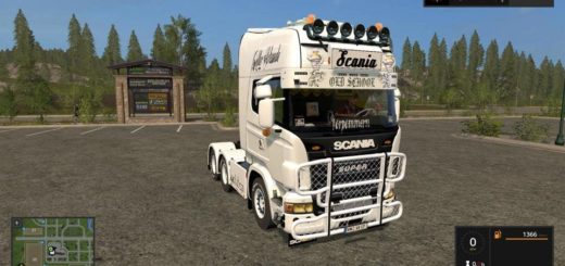 Мод грузовик SCANIA V8 V1.0.0.0 Farming Simulator 2017