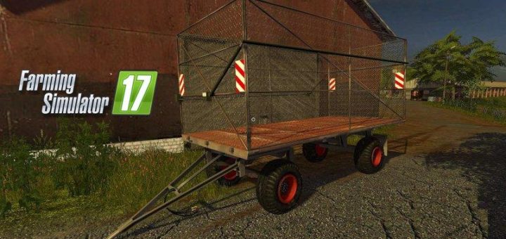 Мод прицеп подборщик HW80 BALLENGITTERWAGEN V1.0 FS17
