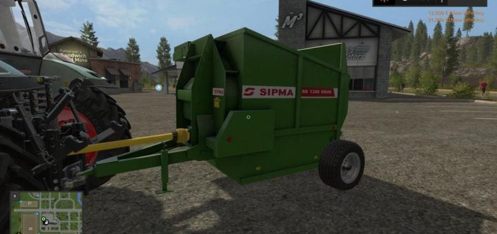Мод измельчитель соломы SIPMA RB1200 V1.0.0.0 Farming Simulator 2017