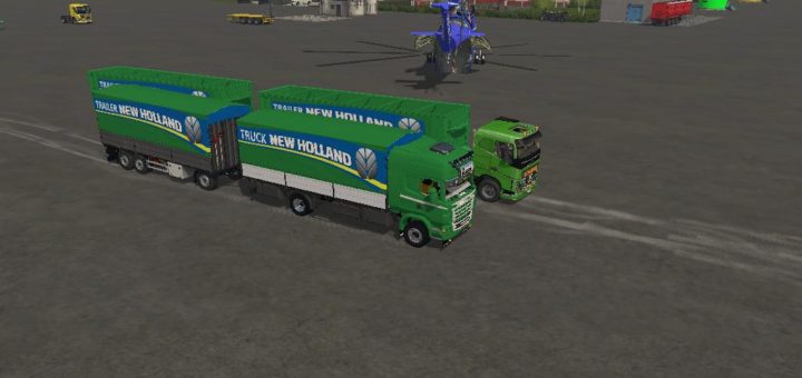 Мод прицеп TRAILER NEW HOLLAND KRONE UAL V1.1 Farming Simulator 17