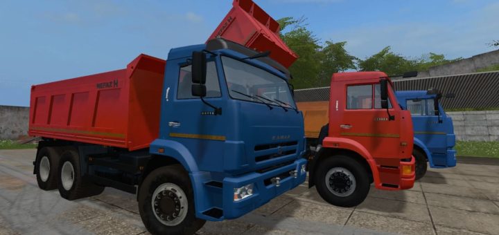 Мод грузовик КАМАЗ-65115-049-29 V2.5.0.0 GEAR BOX Фарминг Симулятор 2017