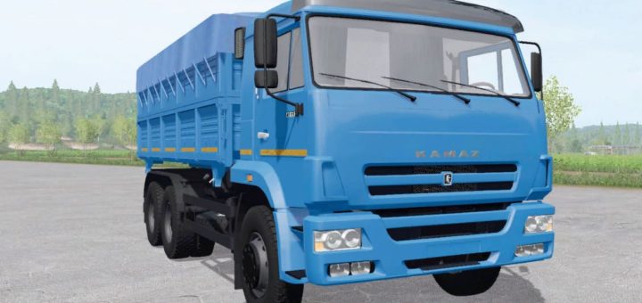 Мод грузовик КАМАЗ 45143-6012-23 V2.0 Фермер Симулятор 2017
