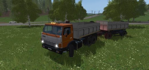 Мод грузовик КАМАЗ-55102S V1.0.0.0 Фермер Симулятор 2017
