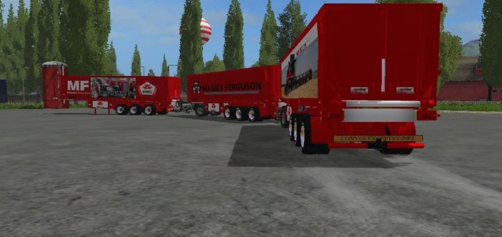 Мод ПАК прицепы PACK 3 TRAILERS MASSEY FERGUSON BY BOB51160 V1.0 FS17