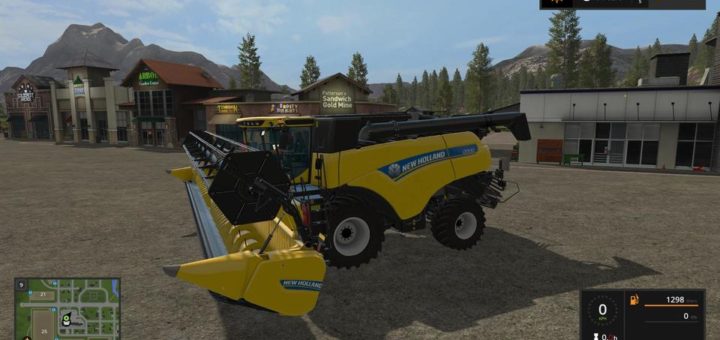 Мод комбайн NEW HOLLAND CR9 90 V1.0.0.0 Farming Simulator 17