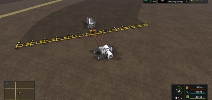 Мод сеялка ZELL'S 214FT SOWING RIG V1.3.0.0 Farming Simulator 2017