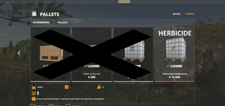 Мод 10k capacity liquidTank Herbicide v1.0 Farming Simulator 19