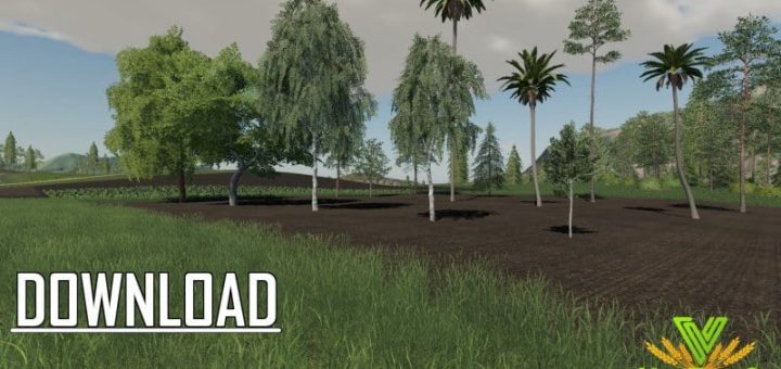 Мод ПАК 16 trees placeable Farming Simulator 2019