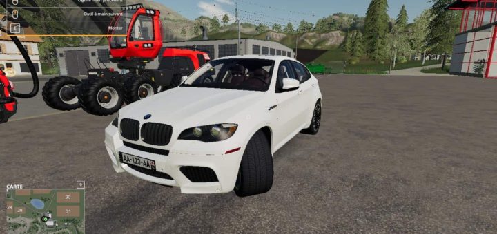 Мод авто BMW X6M SKIN v1.0 Farming Simulator 19