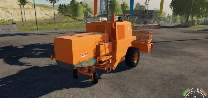 Мод комбайн Bizon Z056 Новые звуки Farming Simulator 19