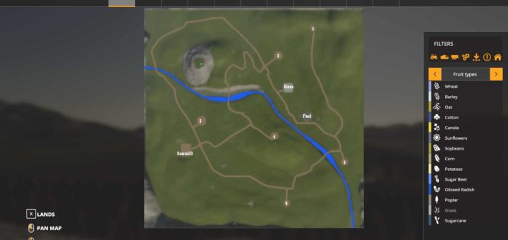 Мод карта Boulder Canyon Logging Map v1.0 FS19