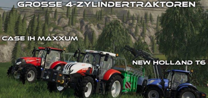 Мод ПАК FS19 CNH – Grosse 4-Zylindertraktoren v1.0 FS19