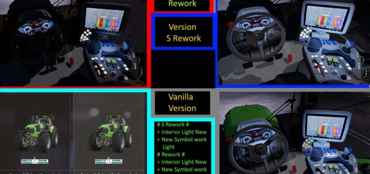 Мод трактор deutz Fahr Serie 9 Color S Rework 1.0.0.0 FS19
