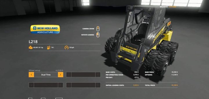 Мод Duallies for L218 SkidLoader v1.0 Farming Simulator 2019