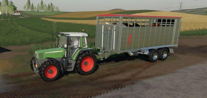 Мод прицеп FLIEGL VIEHTRANSPORTER V1.0.0 Farming Simulator 19