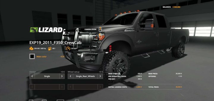 Мод авто Ford F350 Crew Cab beta Farming Simulator 19