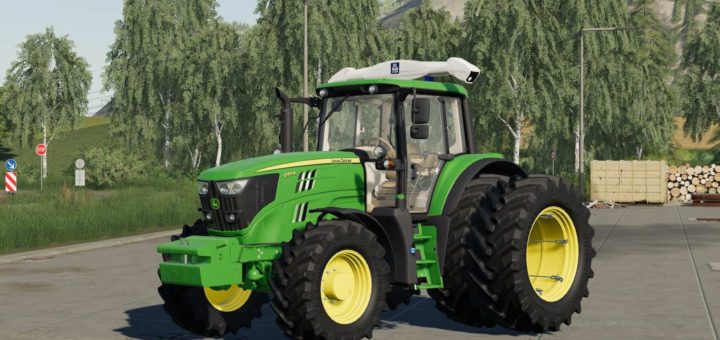 Мод трактор John Deere 6m with N-Sensor V1.0 FS19
